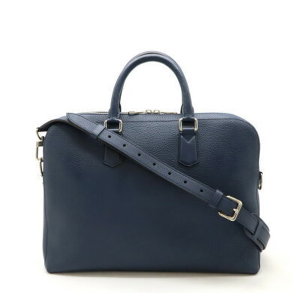 Louis Vuitton Victor briefcase business bag Shoulder Bag Taurillon Navy Blue - Picture 1 of 7